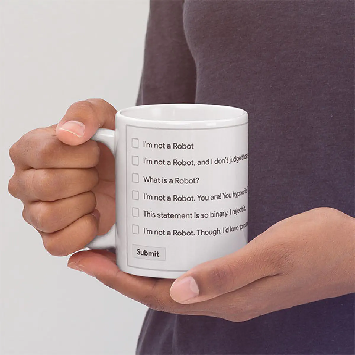 Gotcha reCaptcha Mug - OddCuriosity.com | Lifestyle made of curiosity.